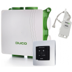DucoBox Silent met randaarde stekker + VOCHT boxsensor + bedieningsschakelaar RF batterijgevoed
